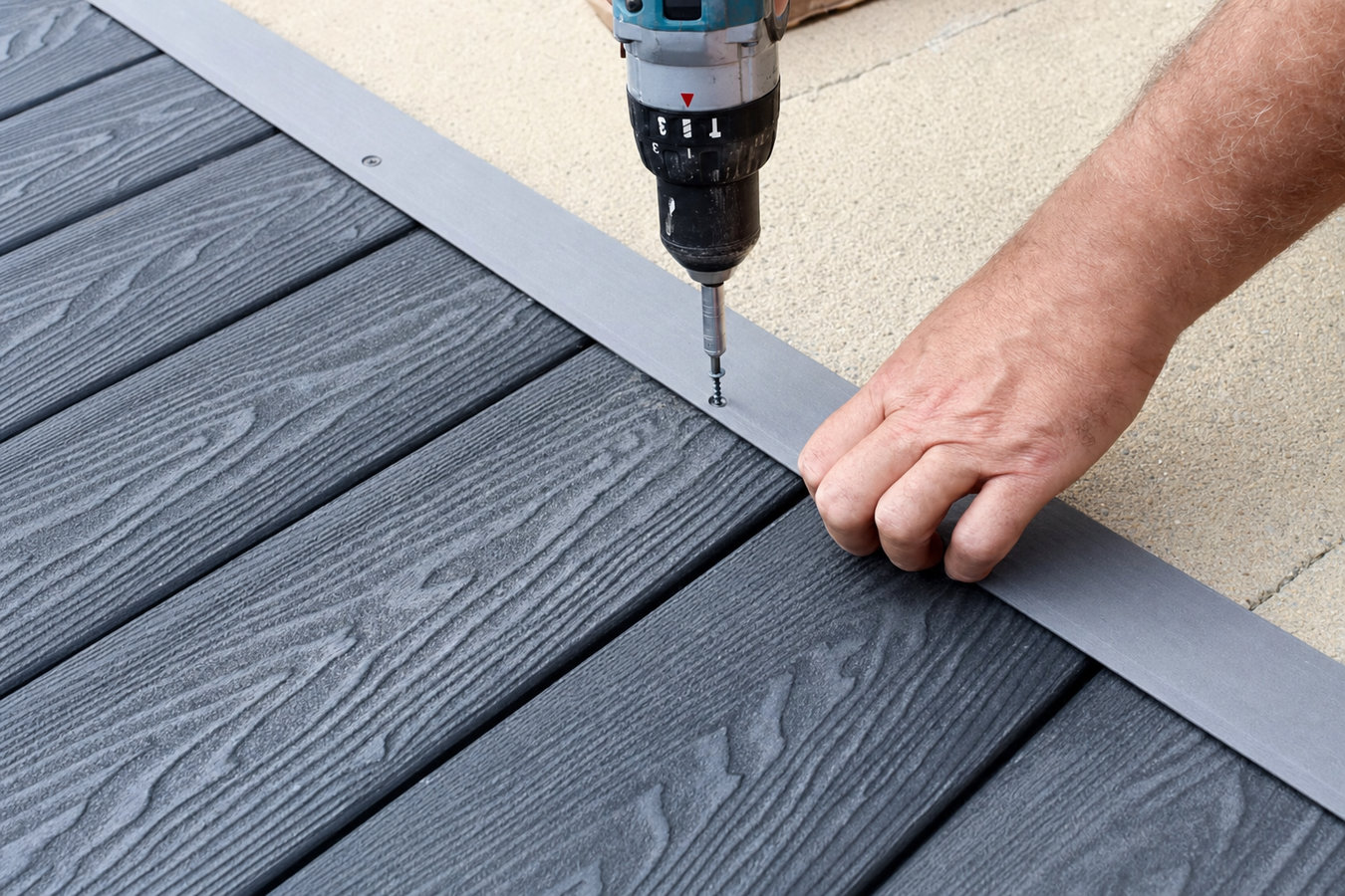 Composite deck installation